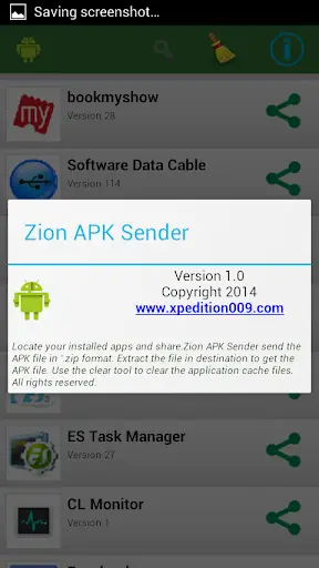 Zion APK Sender screenshot 3