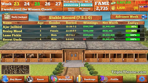 Triple Throne Horse Racing screenshot 14