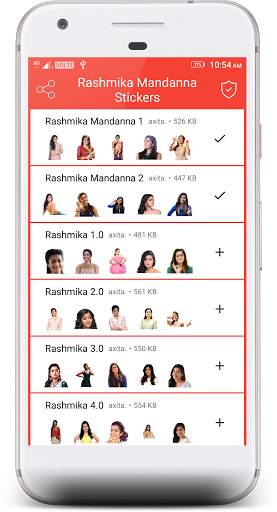 Rashmika Mandanna Stickers 4 WhatsApp screenshot 1