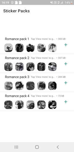 Romantic Stickers for Whatsapp screenshot 1