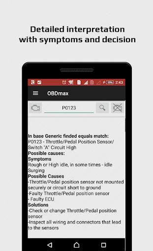 OBD2 scanner & fault codes des screenshot 2