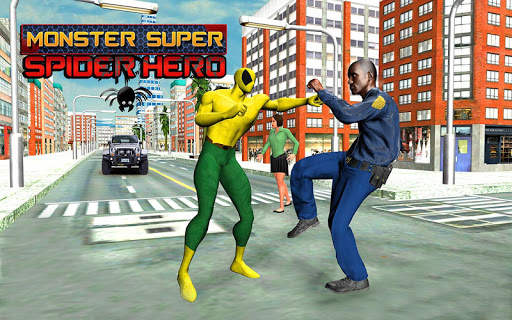 Incredible Flying Superhero Spider City Rescue screenshot 2