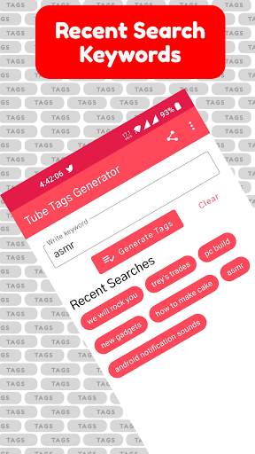 Tube Tags Generator 🏷️ You Tags Finder 2021 screenshot 3