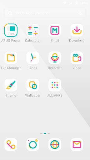 Colorful Line APUS Launcher theme screenshot 2