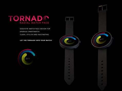 Tornado Radial Watch Face screenshot 1