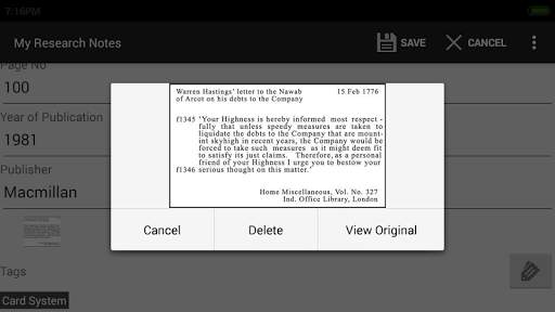 My Research Notes screenshot 3