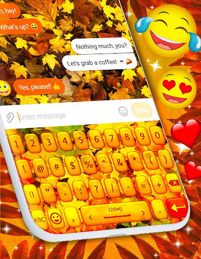 Autumn Leaves Keyboard 🍂 Leaf HD Theme Keyboards screenshot 4