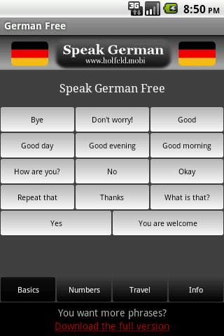 Speak German Free screenshot 1