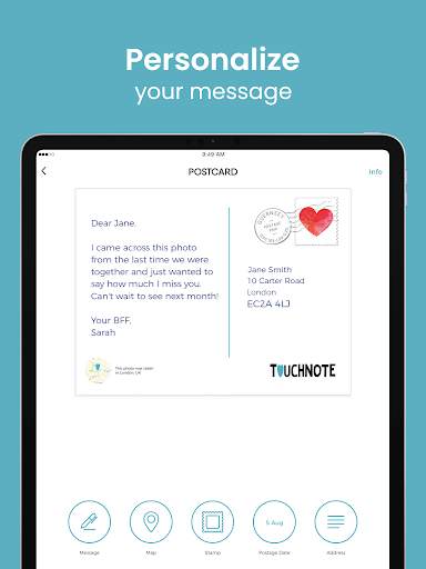 TouchNote screenshot 8