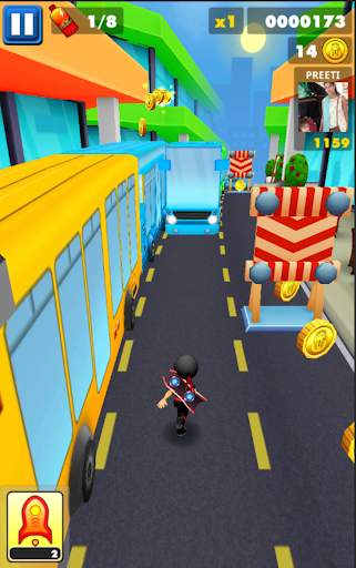 Subway Ninja Run:Surfer in the screenshot 1