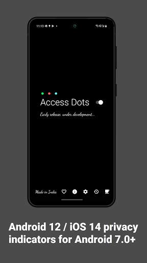 Access Dots - Android 12/iOS 14 privacy indicators screenshot 1