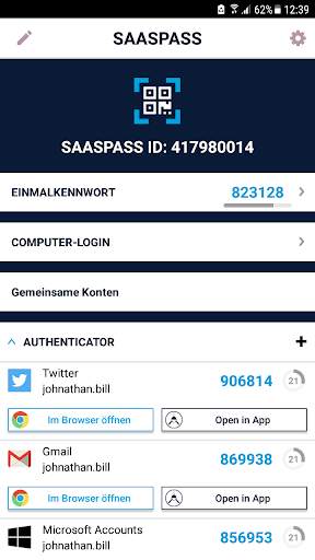 SAASPASS | Authenticator 2FA screenshot 1