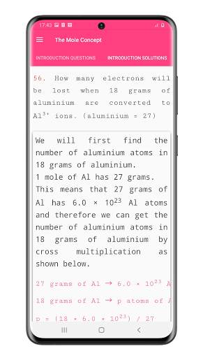 The Mole Concept Tutorial screenshot 3