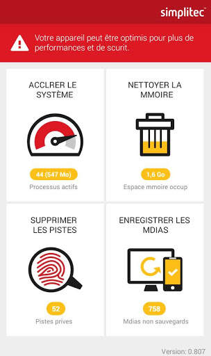simpli Clean ANDROID ACCÉLÉRATOR BOOSTER screenshot 2