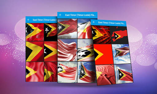 Timor Leste Flag Wallpaper स्क्रीनशॉट 3