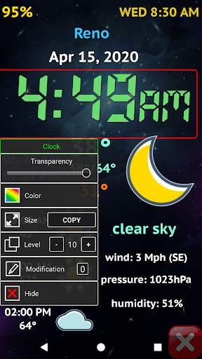 Weather Night Dock v2 Free screenshot 2