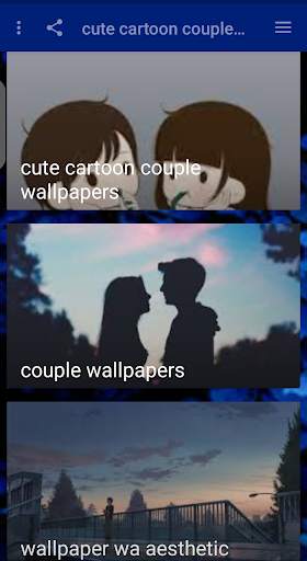 cute cartoon couple wallpaper screenshot 4