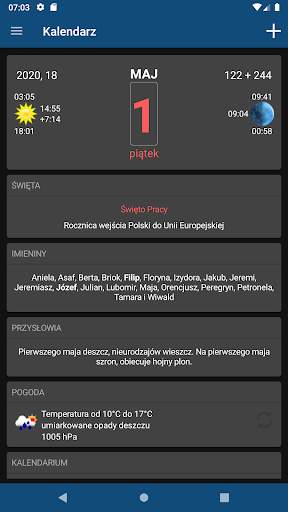 Kalendarz PL screenshot 3