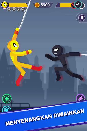 Game Pertempuran Stickman screenshot 1