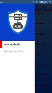 Internet Gratis VPN Android screenshot 1