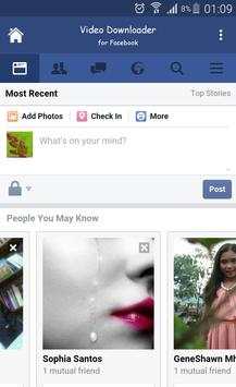 Video Downloader for Facebook screenshot 1