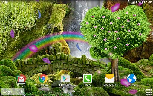 Waterfall Romantic Wallpaper screenshot 5