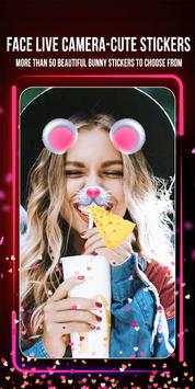 Face Live Camera – Cute stickers screenshot 2