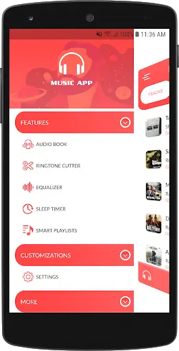 MP3 Music Player App : Best Android Audio Player screenshot 1