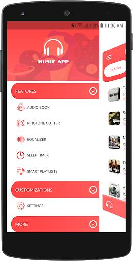 MP3 Music Player App : Best Android Audio Player screenshot 1