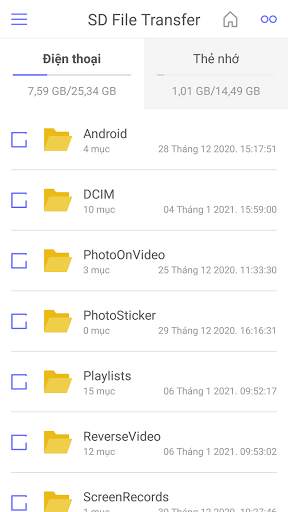 Chuyển File Sang Thẻ Nhớ & Điện Thoại, Đọc Thẻ Nhớ screenshot 1