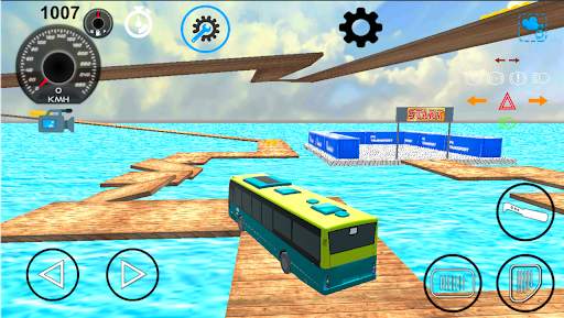 Bus driving simulator. Bus impossible stunts game screenshot 5