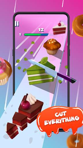 Perfect Cake Slices: Fun Food Cutting Game screenshot 1