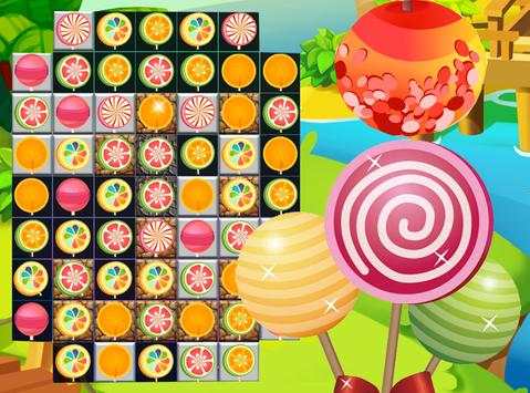 Candy Lollipop Rainbow Match 3 game screenshot 1