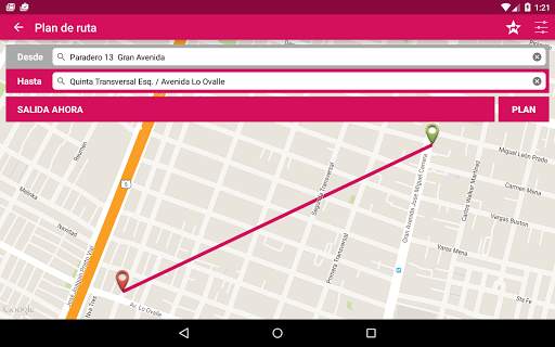 Transantiago Bus Checker screenshot 9
