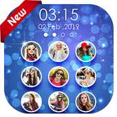 Photo keypad lock screen
