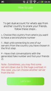Free USA Number whats app joke screenshot 2
