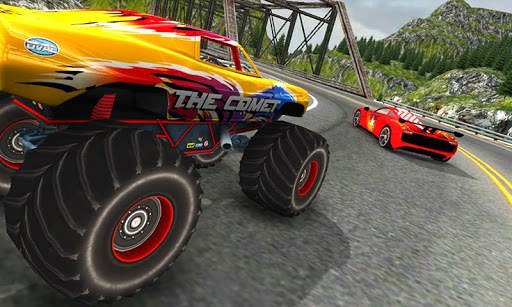 Crazy Car vs Monster Racing 3D screenshot 2