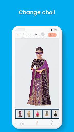 Woman Lehenga Choli Photo Suit screenshot 4