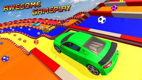 Superheroes Water Slide Colors Car Racing screenshot 5