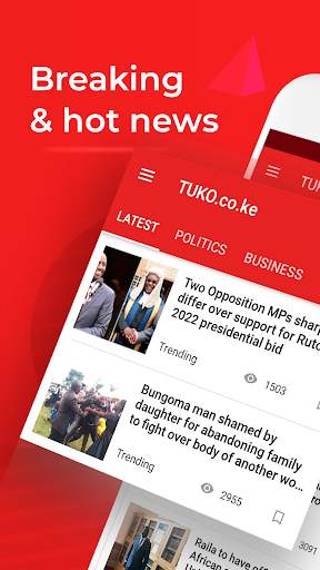 Kenya News: Tuko Hot News App screenshot 1