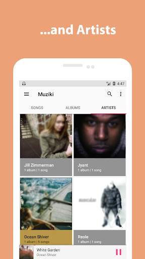 Muziki - mp3 song player screenshot 3