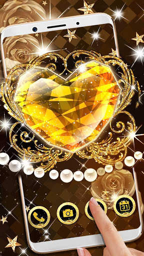 Glitter Heart Themes Live Wallpapers screenshot 1