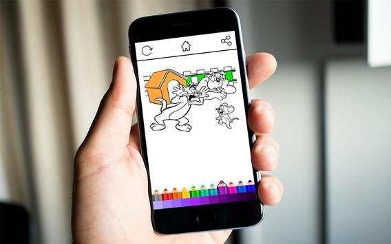 Coloring Tom And Mouse screenshot 4
