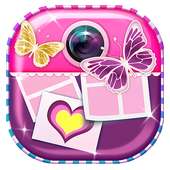 Cute Girl Collages Photo Booth logo