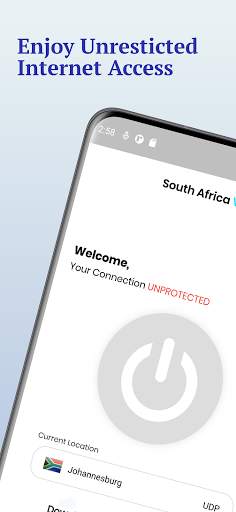 South Africa VPN – Unlimited Free VPN screenshot 1
