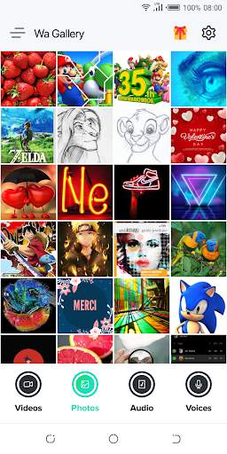 Gallery for WhatsApp - images & videos screenshot 2