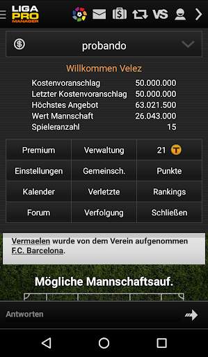 LigaPro Manager screenshot 5