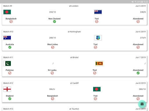 Points Table Predictor - Cricket World Cup 2019 screenshot 6