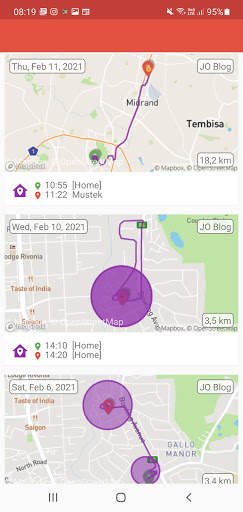 JO (Journey Organizer) Vehicle screenshot 2