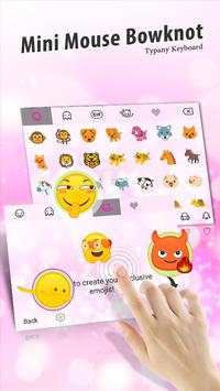 Mini Mouse Bowknot Theme&Emoji Keyboard स्क्रीनशॉट 3